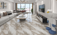 Carreaux émaillés antidérapants et résistants à l'usure 800x800 Carreaux en porcelaine de marbre de salon d'intérieur pour la maison pour les sols
