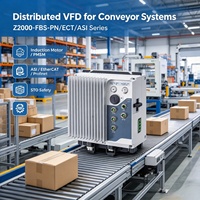Variateur de fréquence ZONCN IP65 VFD 1,5 kW 380 V avec STO pour système de tri et de convoyage en entrepôt et logistique