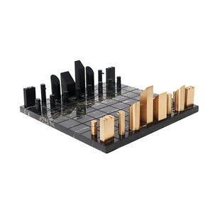Tablero de <span class=keywords><strong>Ajedrez</strong></span> Moderno de Lujo Ligero en Ónix/Mármol, Adornos de <span class=keywords><strong>Ajedrez</strong></span>, Modelo Creativo <span class=keywords><strong>Minimalista</strong></span> Nórdico para Decoración de Habitaciones de Hotel y Dormitorios - Product Image 5