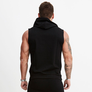 Venta al por mayor Muscle Gym Ropa Hombres Verano Slim Transpirable Sin Mangas Sudaderas Camisetas Sin Mangas Punto Casual Ecológico Fitness Deportes - Product Image 4