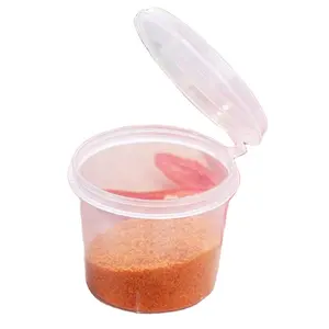 Groothandel saus container scharnier-Plastic Salade Dressing Cup 2000 Stuks Count Takeaway Scharnierend Deksel 1Oz Saus Container