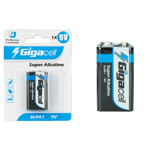 Pilas Primarias 6LR61 Super Alcalinas de <span class=keywords><strong>9V</strong></span> y 600mAh para Detectores de Humo/CO, Alarmas de Incendio, Sensores de Alarma, Paquete de 1 - Product Image 5