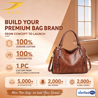 Sac hobo en cuir vieilli élégant et personnalisé pour femmes, avec poches latérales externes à fermeture éclair, poignée supérieure et bandoulière amovible