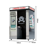Yixile Software Logo Custom Photobooth Shell Máquina DE FOTOS instantánea Photo Booth Máquinas expendedoras Máquinas