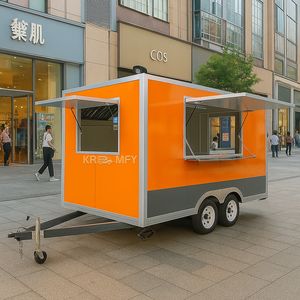 Camión de Cocina Móvil Totalmente Equipado, Nuevo Estilo, Remolque para Venta de Hot Dogs, Tacos, Jugos, Hamburguesas, Papas Fritas y Comida Callejera - Product Image 3