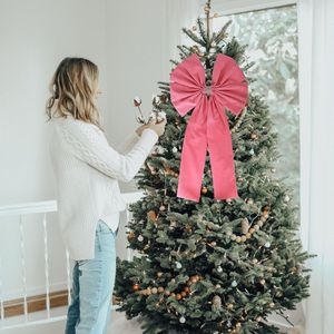 <span class=keywords><strong>Lazo</strong></span> grande para exteriores de 18x36 pulgadas, decoración de lujo de terciopelo rosa <span class=keywords><strong>gigante</strong></span>, lazos gigantes, decoración de corbata para boda, telón de fondo, fiesta, eventos, coches - Product Image 3