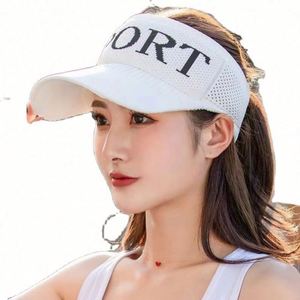 Chapeau de soleil pour femme, style été 2022, visière tendance, protection solaire, loisirs - Product Image 1