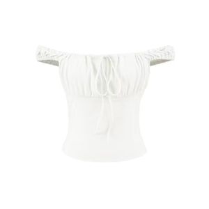 Blusa Larga de Algodón Tejido con Manga Corta, Transpirable, Ecológica, para Mujer, Estilo Vintage Retro, Estampada, para Verano, Otoño, Primavera e Invierno - Product Image 2
