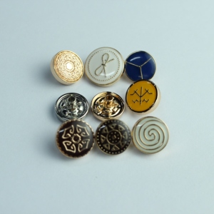 Nút chụp Hợp kim kẽm 12mm cho Nam nút áo kim loại hình chữ nhật với trang trí hạt cho hàng may mặc và quần áo - Product Image 6