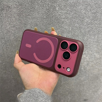 Coque de téléphone magnétique de luxe aux couleurs vives avec protection d'objectif en tissu pour iPhone 18 Pro Max 17 16 15 14 13 12 11