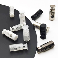 Petits fermoirs à ressort en plastique de luxe, fournisseurs de clips de corde en forme de boule, clips de cordon, clips à ressort circulaires de sécurité