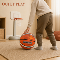 Ballon de basket Aiju Topteams, durable, léger, écologique, recouvert de tissu, silencieux, en mousse, taille 3/5/7, pour enfants, usage intérieur, loisirs.