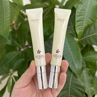 Tube de crème pour les yeux vide emballage de tube en plastique avec applicateur doux presser brillant à lèvres cosmétique PE personnalisé en gros 20g blanc rond