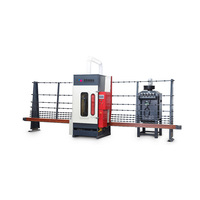 Machine de sablage vertical automatique CNC pour le traitement du verre décoratif dépoli sans poussière CE
