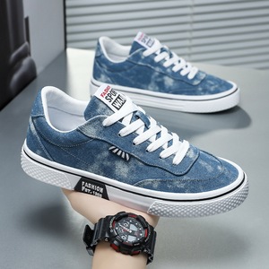 Chaussures en toile pour hommes, coupe basse, décontractées, respirantes, semelle plate, antidérapantes et résistantes à l'usure, baskets simples et confortables - Product Image 3