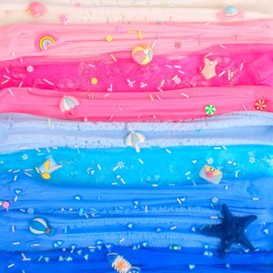 Ensemble de jouets slime colorés comprenant de la boue cristalline, de la mousse, des textures de beurre et de nuages, des perles macaron, idéal pour les cadeaux de fête et les vacances pour filles - Product Image 6