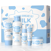 Laikou Milk Glowing OEM Custom Blue Skincare Set Products Radiant Eye Cream Dropshipping