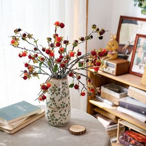 Modiri Branche de framboise artificielle en plastique, fausses fleurs, décoration intérieure, artisanat de mariage, style INS - Product Image 1