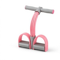 Kit d'entraînement à pédale de résistance pour les jambes, avec corde élastique en élastomère thermoplastique durable, pour fitness à domicile