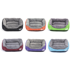 Comfortable Waterproof Dog <strong>Bed</strong> Rectangle <strong>Pet</strong> <strong>Bed</strong> Removable Mattress Solid Pattern - Product Image 2