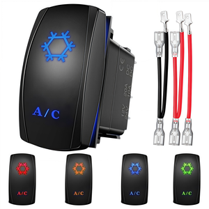 Công tắc điều khiển điều hòa ô tô 12V-24V DC, dùng cho thuyền, công suất lớn, kiểu bật tắt, 5 chân, khắc laser - Product Image 1