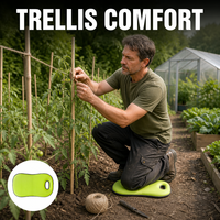 Coussin de genouillère en néoprène à mémoire de forme OEM en gros avec poignée ovale, confortable pour le jardinage et le nettoyage domestique