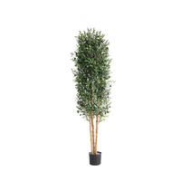 Plante artificielle bonsaï pour chambre à coucher, d'olive, ananas, plante décorative, accessoires