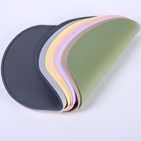 Set de table en silicone de qualité alimentaire, résistant à la chaleur, sans BPA, lavable, antidérapant, style nordique minimaliste, pour restaurant et maison