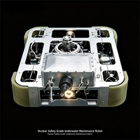 Robot ROV anti-corrosion au boro, résistant aux radiations, avec outils modulaires à changement rapide pour les travaux de réparation des piscines de carburant radioactif