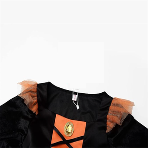 Disfraz naranja <span class=keywords><strong>de</strong></span> bruja <span class=keywords><strong>de</strong></span> Halloween para niñas, bonito vestido <span class=keywords><strong>de</strong></span> fantasía para niños para baile <span class=keywords><strong>de</strong></span> escenario, ropa <span class=keywords><strong>de</strong></span> actuación <span class=keywords><strong>de</strong></span> Halloween - Product Image 2