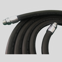 Tuyau de distribution de carburant 4,5 m 3/4 pouce en caoutchouc, tuyau de pompe à essence et diesel tressé pour station-service