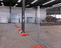 Clôtures en acier temporaires sur les chantiers de construction australiens, exportation de commerce extérieur, contrôle des foules, barrières d'isolation, barrières de circulation