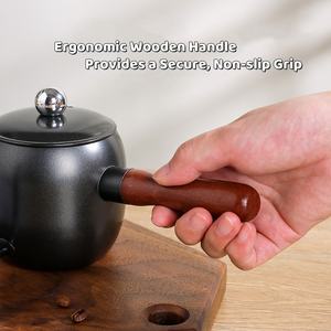 Kingze Outils de café <span class=keywords><strong>Barista</strong></span> de luxe Théière en acier inoxydable Bouilloire à col de cygne Ustensiles de cafetière pour café - Product Image 2