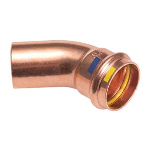 Curva de cobre prensado macho/hembra de 45 °, 28X28, superficie lisa, técnicas de fundición de forja, tamaño de tubería de 10mm, cabezal modelo de baja presión - Product Image 2