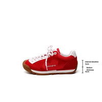 Nouvelles baskets légères en cuir microfibre souple à talonnette rehaussante pour hommes et femmes 2025