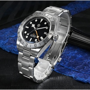 Montres de luxe pour hommes San Martin SN0054-G-B1 NH34, montre de cérémonie pour hommes, automatique, mécanique, avec fenêtres de date en saphir BGW9 - Product Image 5