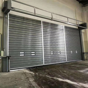 Porte <span class=keywords><strong>de</strong></span> <span class=keywords><strong>garage</strong></span> moderne en aluminium à spirale turbo, double couche <span class=keywords><strong>de</strong></span> mousse isolante, coupe-vent, insonorisée, automatique, volet roulant, extérieur <span class=keywords><strong>de</strong></span> villa - Product Image 2
