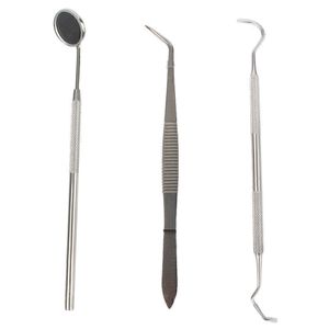 Set di strumenti dentali Premium strumenti per l'igiene raschietto per tartaro e falce Scaler per uso diagnostico di base del dentista - Product Image 4