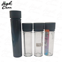Tube en verre conique Highcann avec bouchon à vis sécurité enfant, emballage en vrac avec boîte de présentation
