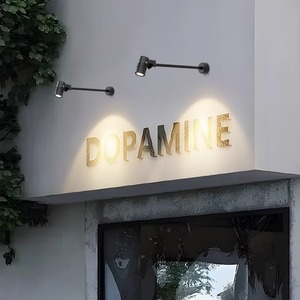 Applique murale extérieure LED étanche orientable, projecteur pour numéro de maison, plaque d'adresse de porte d'entrée - Product Image 2