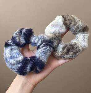 ที่คาดผมขนสัตว์ขนาดใหญ่สำหรับฤดูใบไม้ร่วงและฤดูหนาว ผ้าผูกผมนุ่มน่ารักหวานๆ สำหรับผู้หญิง - Product Image 3