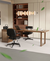 Nouvelle table de réception/bureau moderne en bois massif 2026, double usage pour bureau et chambre