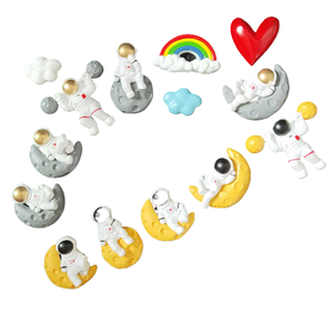 Yijias nuevo aeroespacial, espacio, Planeta, astronauta, nave espacial, tierra, imán de nevera de resina, adhesivo decorativo y magnético - Product Image 1