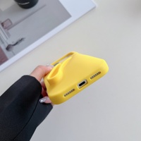 Coque de téléphone souple antichoc mate effet gloss, support de baume à lèvres intégré, étui à rouge à lèvres tendance