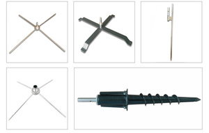 Kit Accessori per Bandiera da Spiaggia con Base a Croce, Palo per Terra, Sacca d'Acqua, Supporto per Bandiera a Goccia - Asta in Alluminio, <span class=keywords><strong>Materiale</strong></span> in Poliestere - Product Image 4