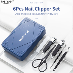 Ensemble de 6 coupe-ongles, coupe-ongles pour les doigts, <span class=keywords><strong>kit</strong></span> de coupe-ongles, ensemble de coupe-ongles, ensemble de pédicure et de manucure avec étui en plastique - Product Image 2