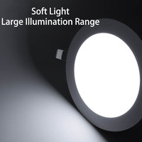 Plafonnier Moderne Rond Carré 3W 6W 9W 12W 15W 18W 24W Aluminium Ultra Mince Encastré Led Spot Panneau Lumineux