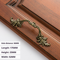 Poignées de porte et boutons de meubles en bronze antique, design européen pour armoires, tiroirs et placards, vente en gros d'usine