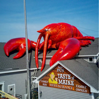 Homard gonflable géant de publicité, modèle de homard gonflable pour la décoration extérieure