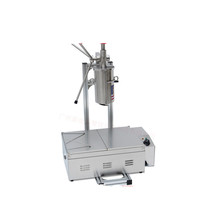 Machine à churros électrique professionnelle de qualité supérieure avec réservoir à pâte de 5 L, 5 embouts et friteuse de 6 L, Churrera espagnole